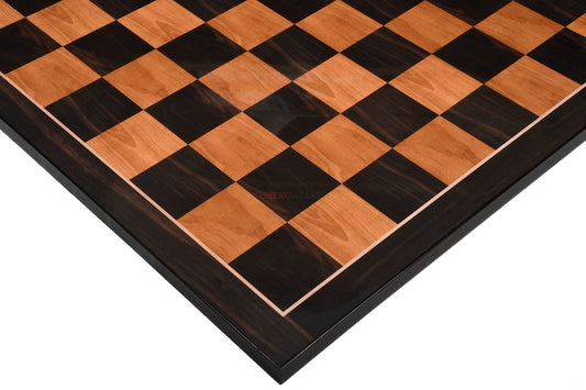 Wooden Printed Chess Board in Antique & Ebony Wood Look 21" - 55 mm