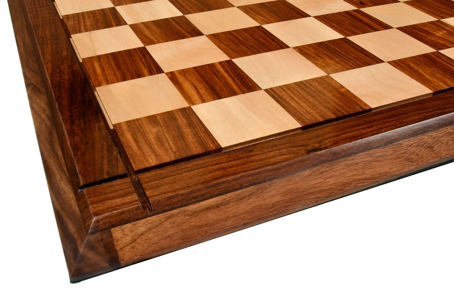 Deluxe Sheesham Solid Wood Maple Wooden Chess Board 21" - 55 mm