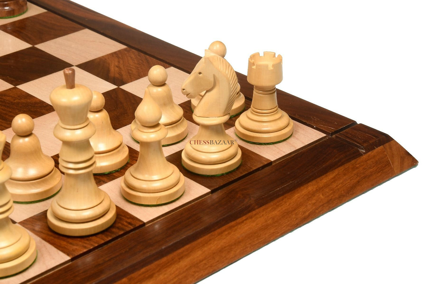 The Issac Lipnitsky 1946 Berlin Tournament Reproduced Chessmen in Sheesham Boxwood - 4.0" King