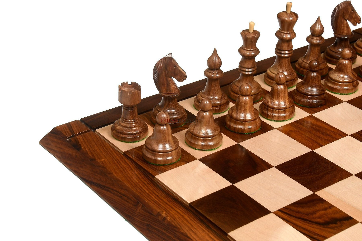 The Issac Lipnitsky 1946 Berlin Tournament Reproduced Chessmen in Sheesham Boxwood - 4.0" King