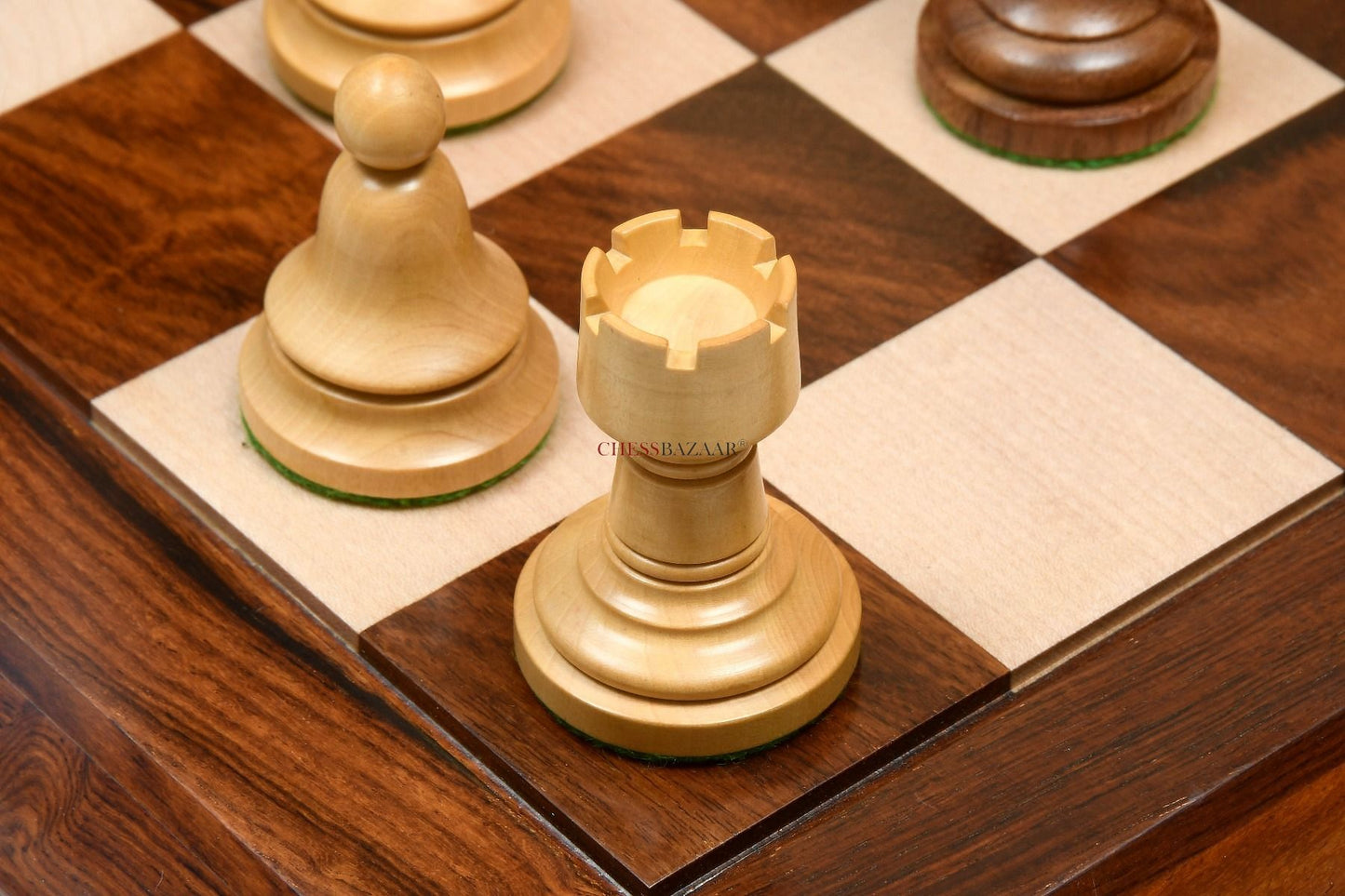 The Issac Lipnitsky 1946 Berlin Tournament Reproduced Chessmen in Sheesham Boxwood - 4.0" King