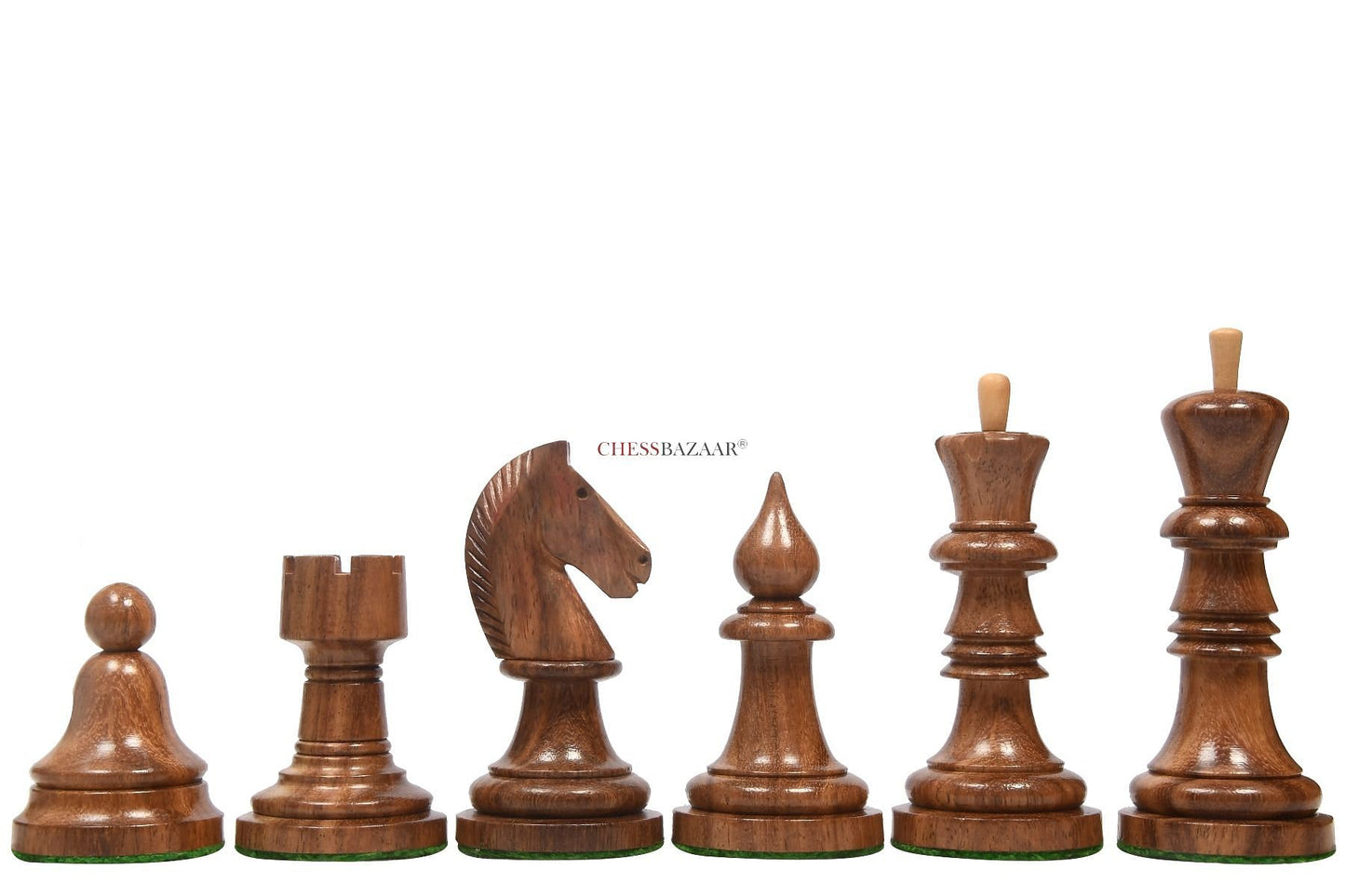 The Issac Lipnitsky 1946 Berlin Tournament Reproduced Chessmen in Sheesham Boxwood - 4.0" King