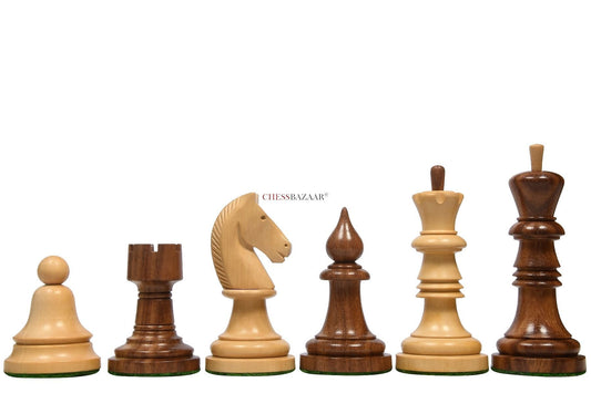 The Issac Lipnitsky 1946 Berlin Tournament Reproduced Chessmen in Sheesham Boxwood - 4.0" King