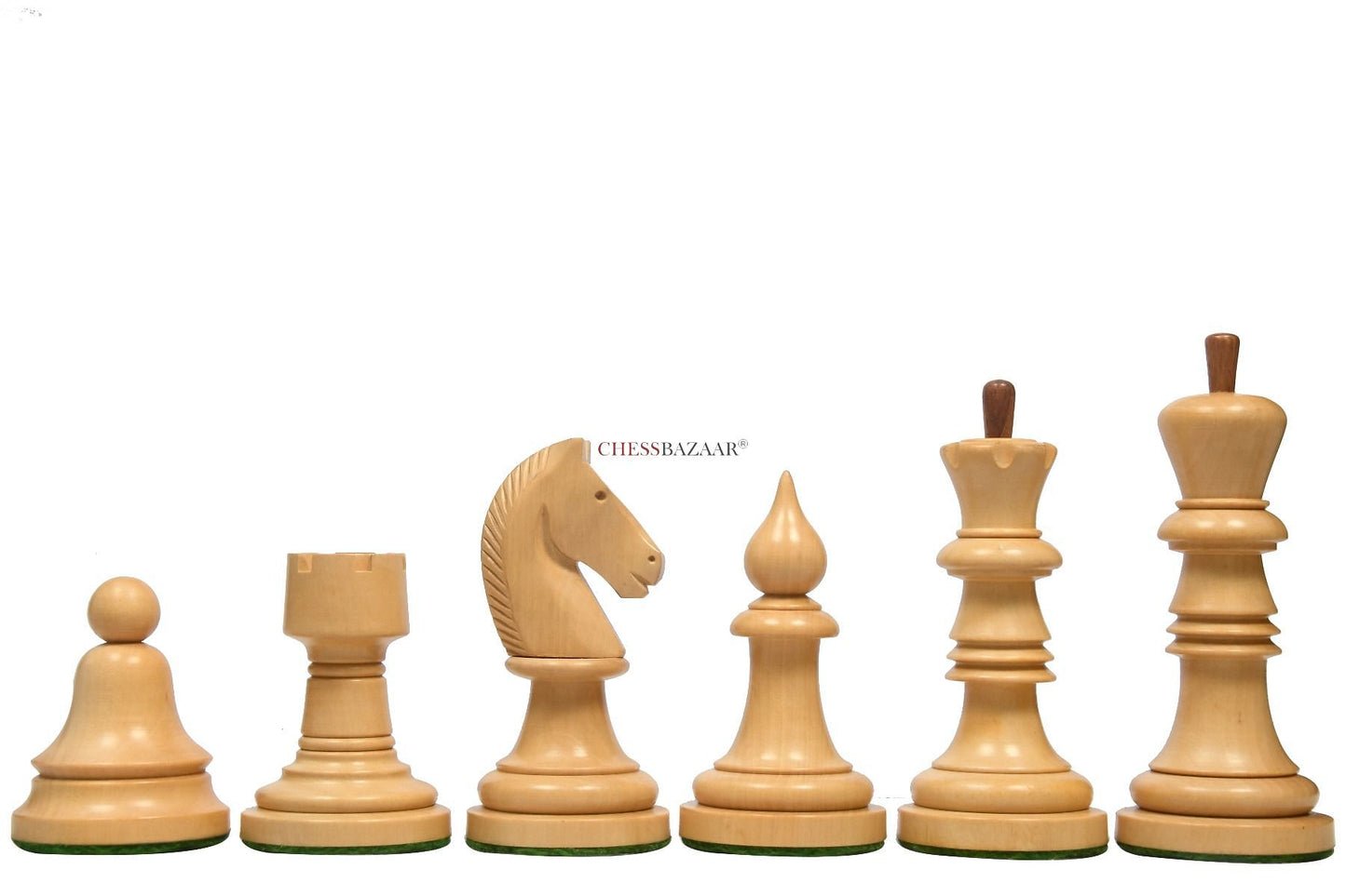 The Issac Lipnitsky 1946 Berlin Tournament Reproduced Chessmen in Sheesham Boxwood - 4.0" King