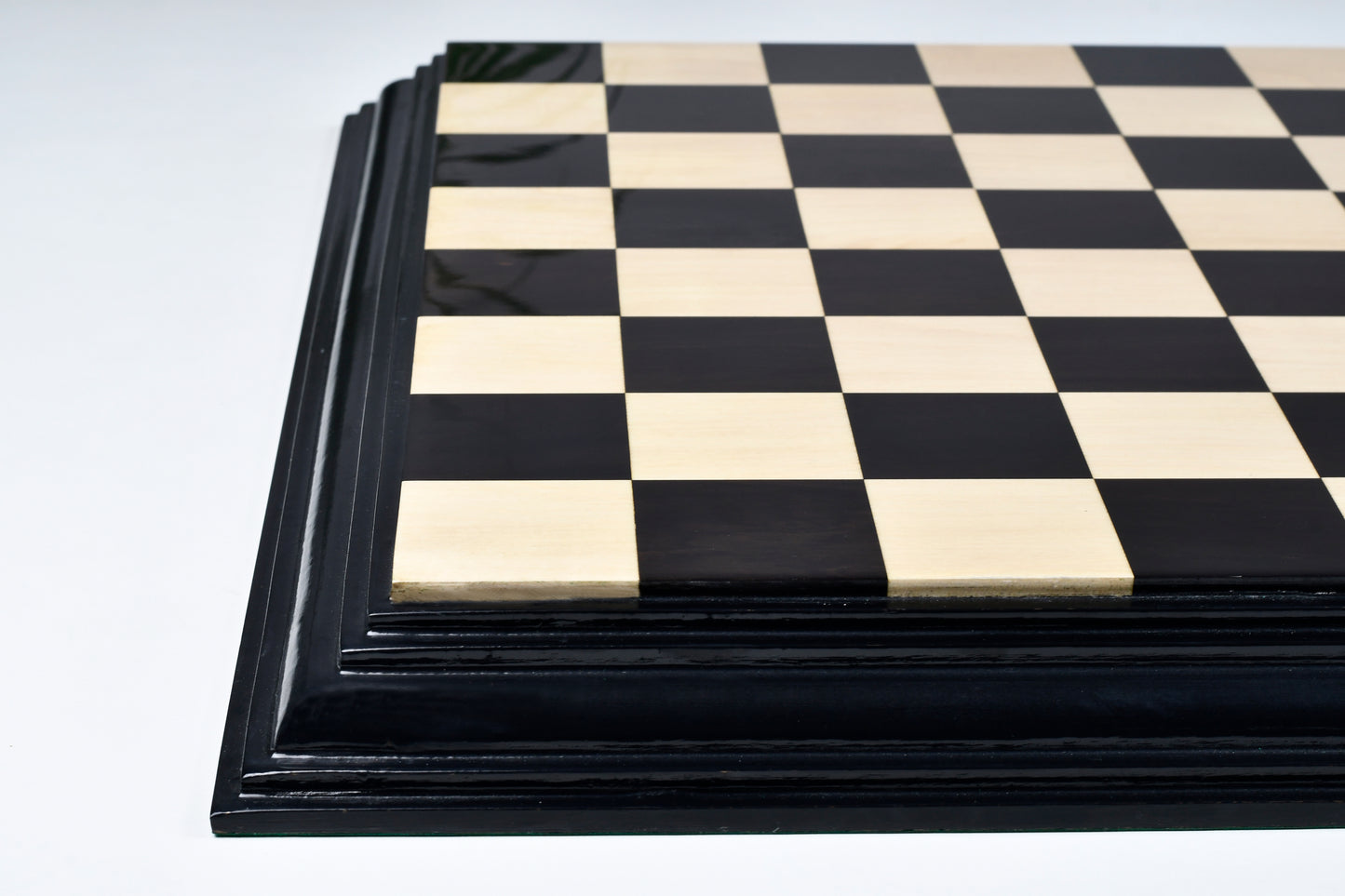 Luxury Chess Board Ebony Box Wood - 21" 55 mm square