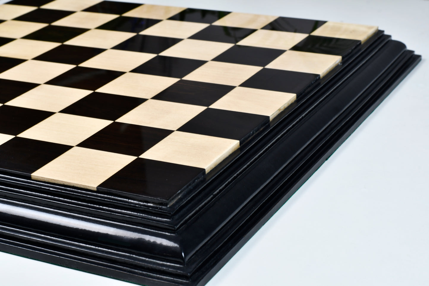 Luxury Chess Board Ebony Box Wood - 21" 55 mm square