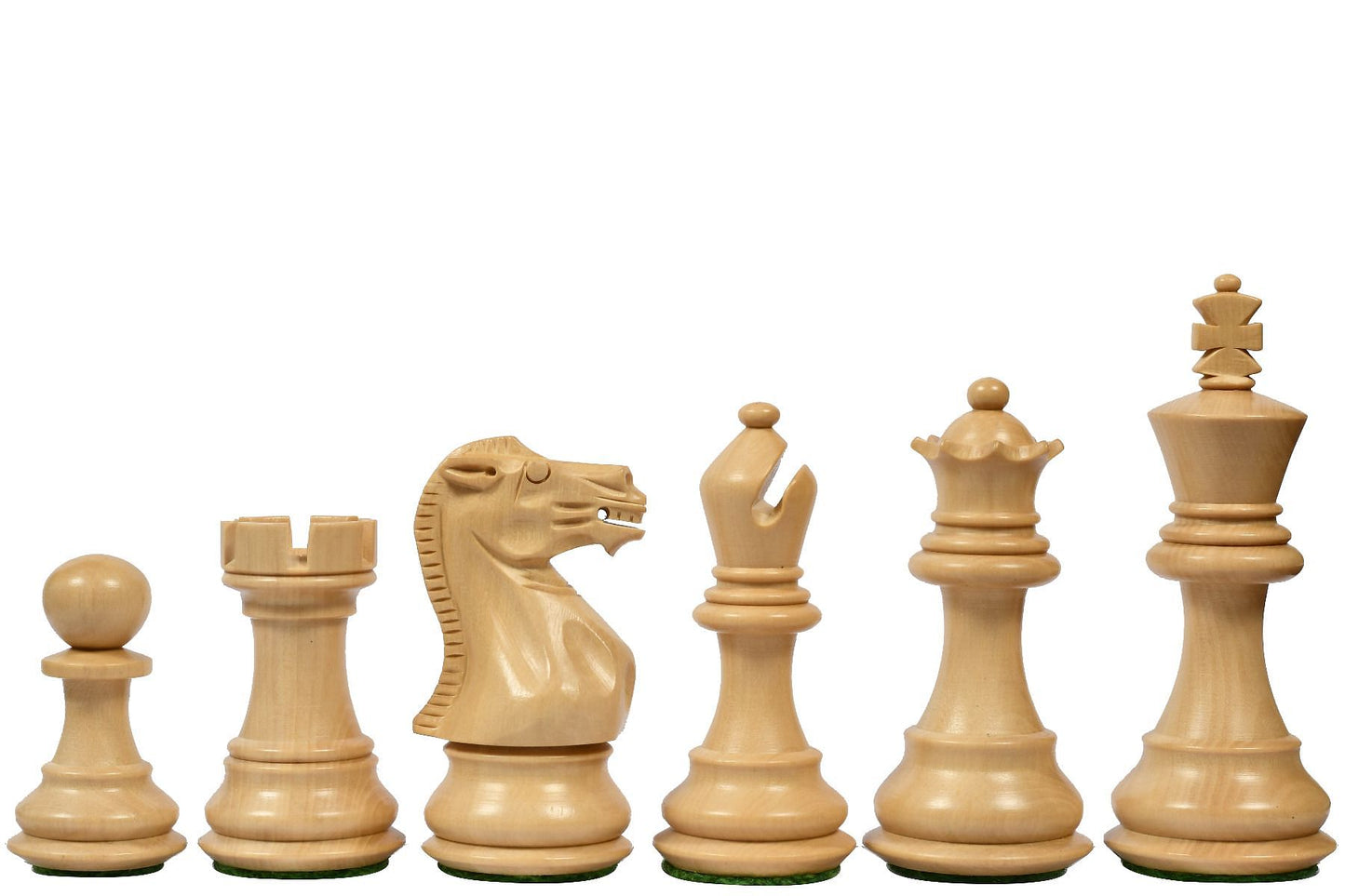 The Classic 101 Staunton Series Club Size Weighted Chess Pieces in BudRosewood & BoxWood - 3.0" King