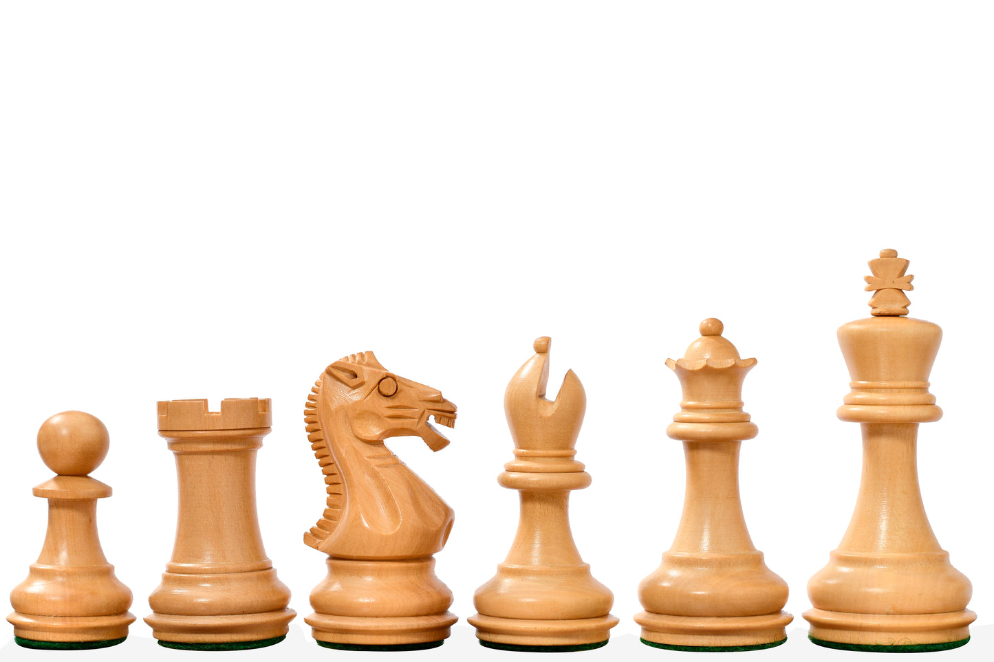 The Laughing Knight Series Chess Pieces in Sheesham & Boxwood - 3.0" King