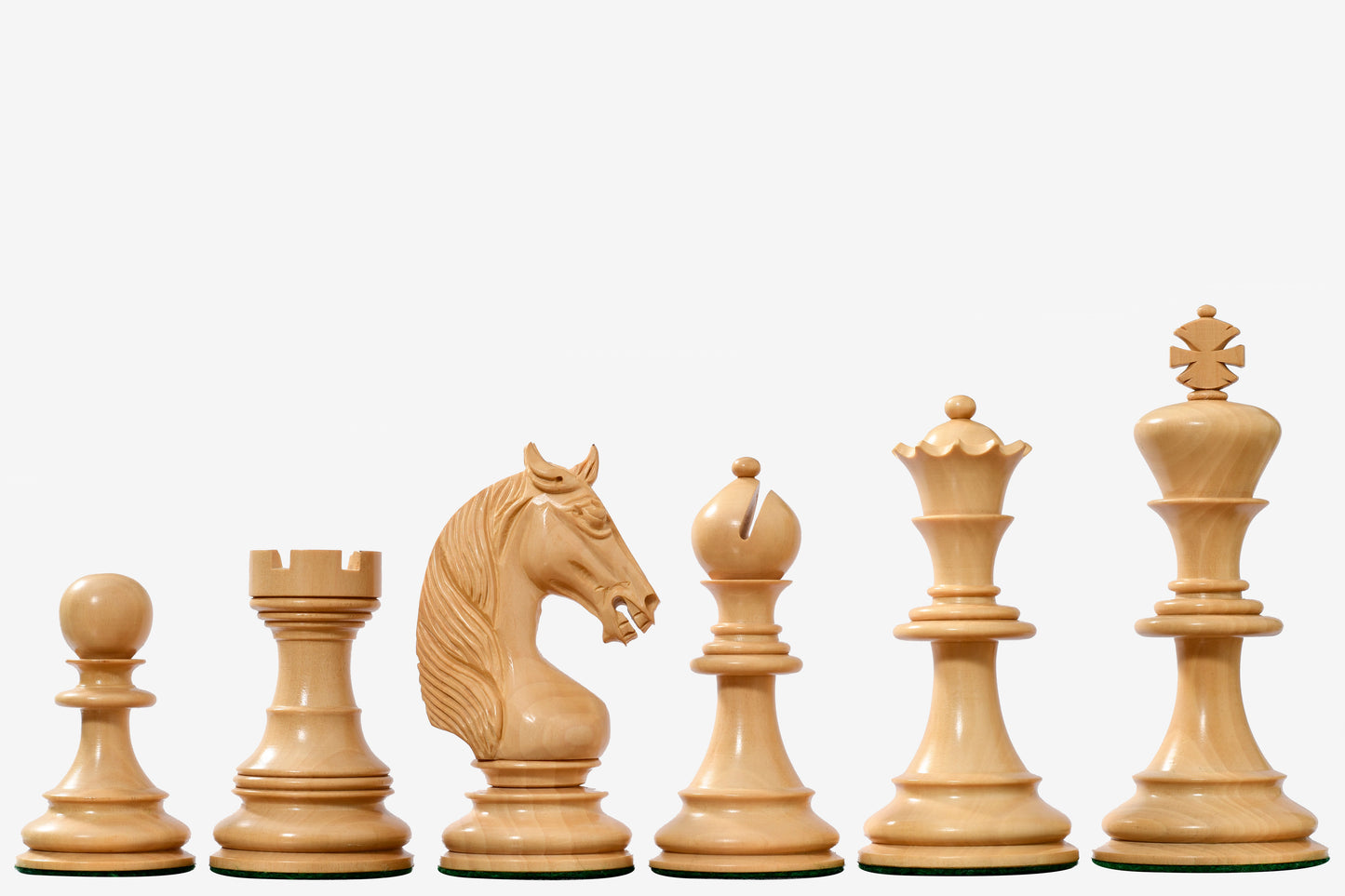 The Monarch’s Gambit Handcrafted Luxury Chess Pieces – in Ebony & Boxwood 4.4" King