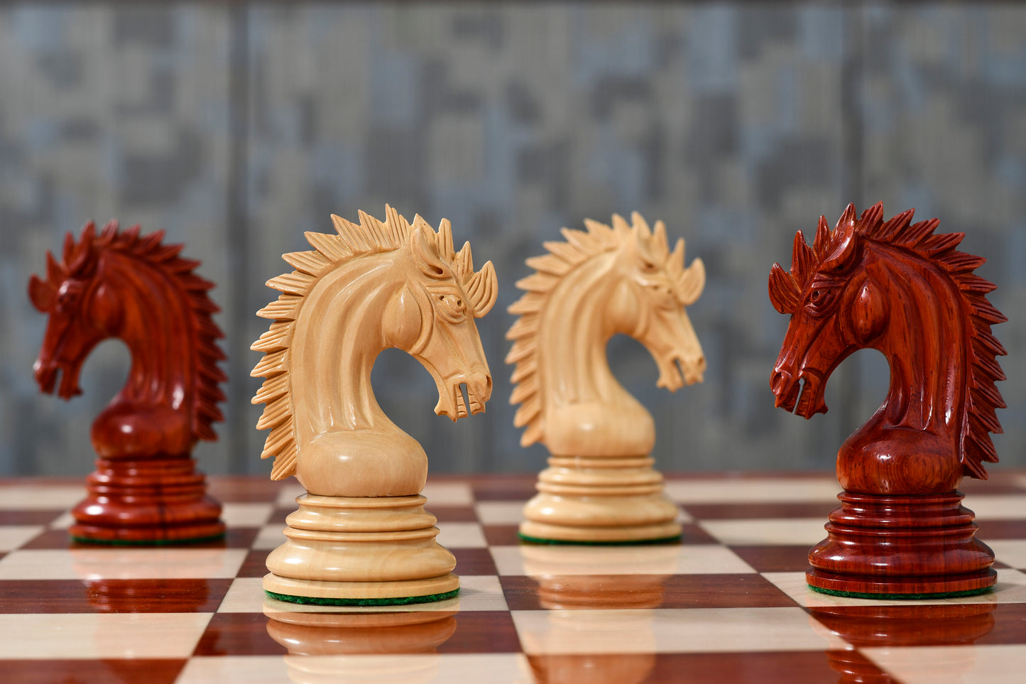 Ferocious Elite Series Chess Pieces in Bud Rosewood / Boxwood - 4.45" King