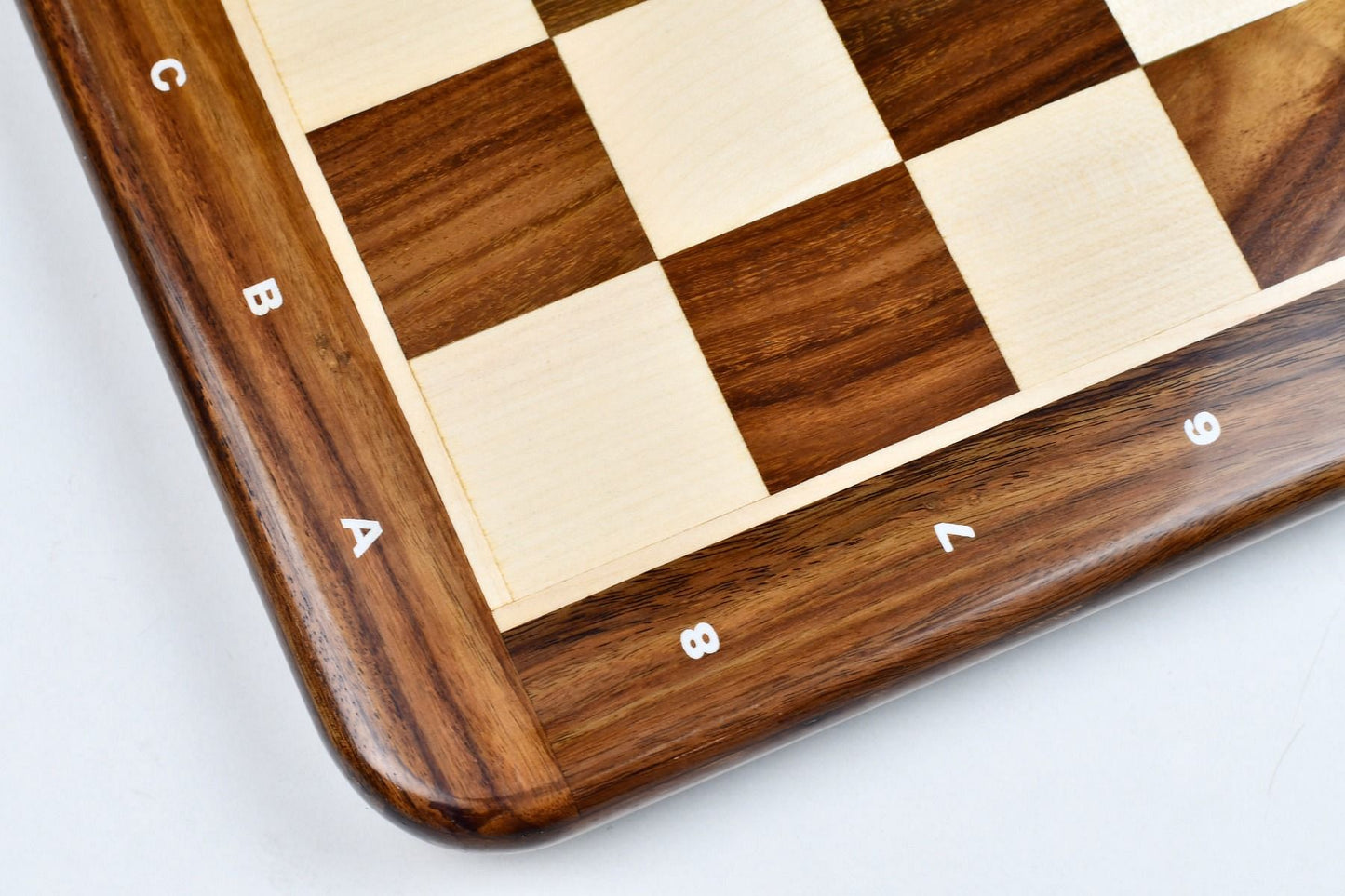 Wooden Chess Board Sheesham Wood and Maple Wood in Notation in 19" - 50 mm