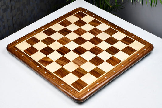 Wooden Chess Board Sheesham Wood and Maple Wood in Notation in 19" - 50 mm