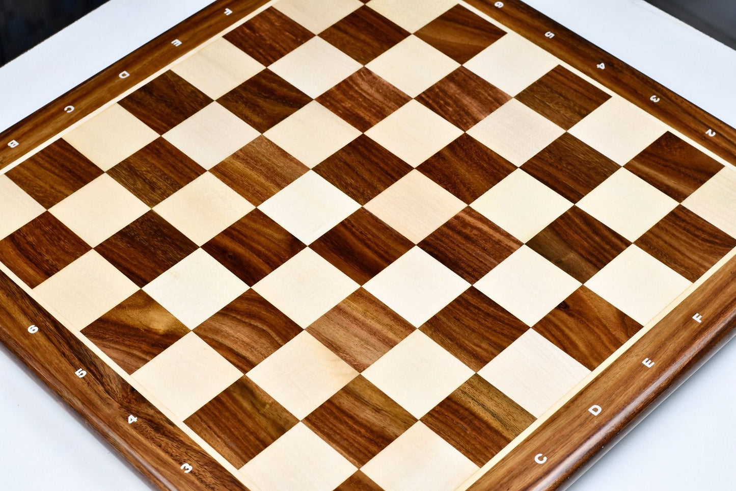 Wooden Chess Board Sheesham Wood and Maple Wood in Notation in 19" - 50 mm