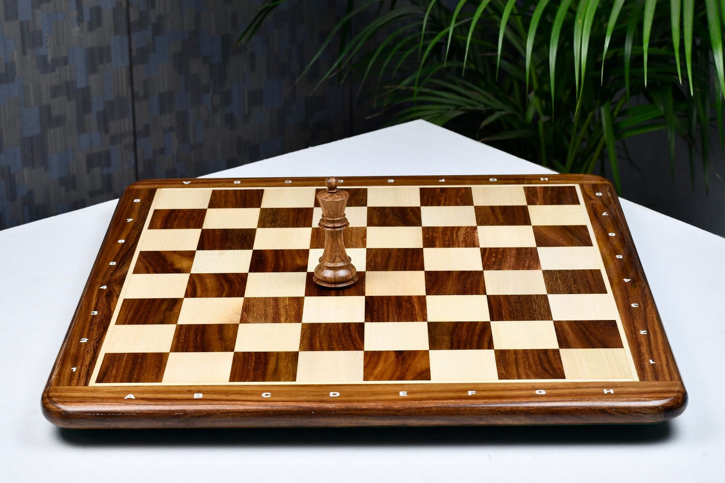 Wooden Chess Board Sheesham Wood and Maple Wood in Notation in 19" - 50 mm