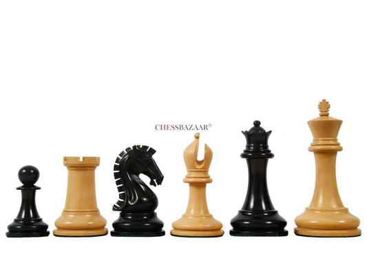 The Sinquefield Cup 2017 Reproduced Original Chess Pieces in Genuine Ebony Wood & Boxwood - 3.75" King