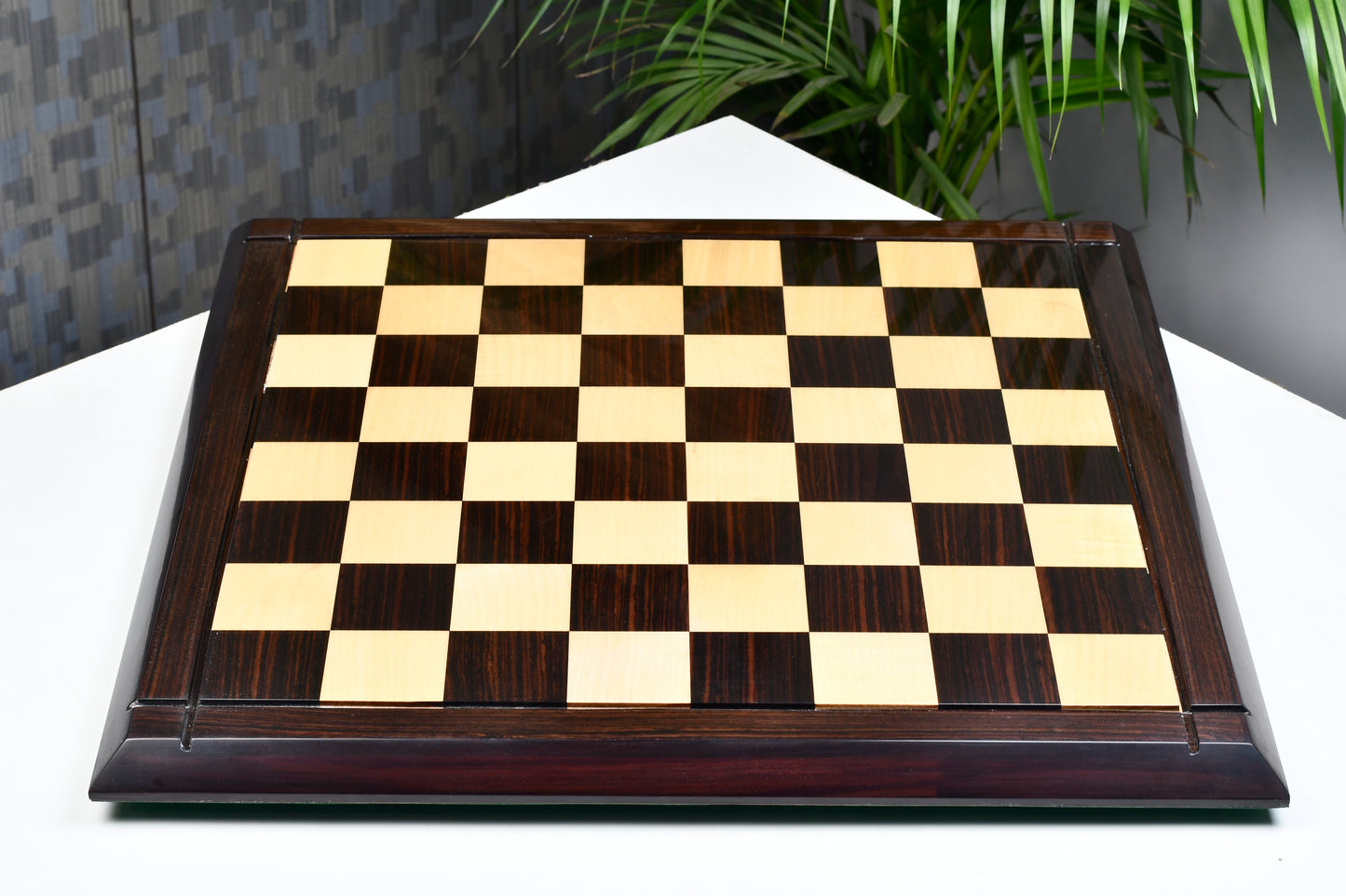 Deluxe Indian Rosewood / Maple Wooden Chess Board 21" - 55 mm