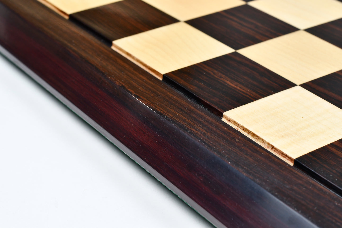 Deluxe Indian Rosewood / Maple Wooden Chess Board 21" - 55 mm