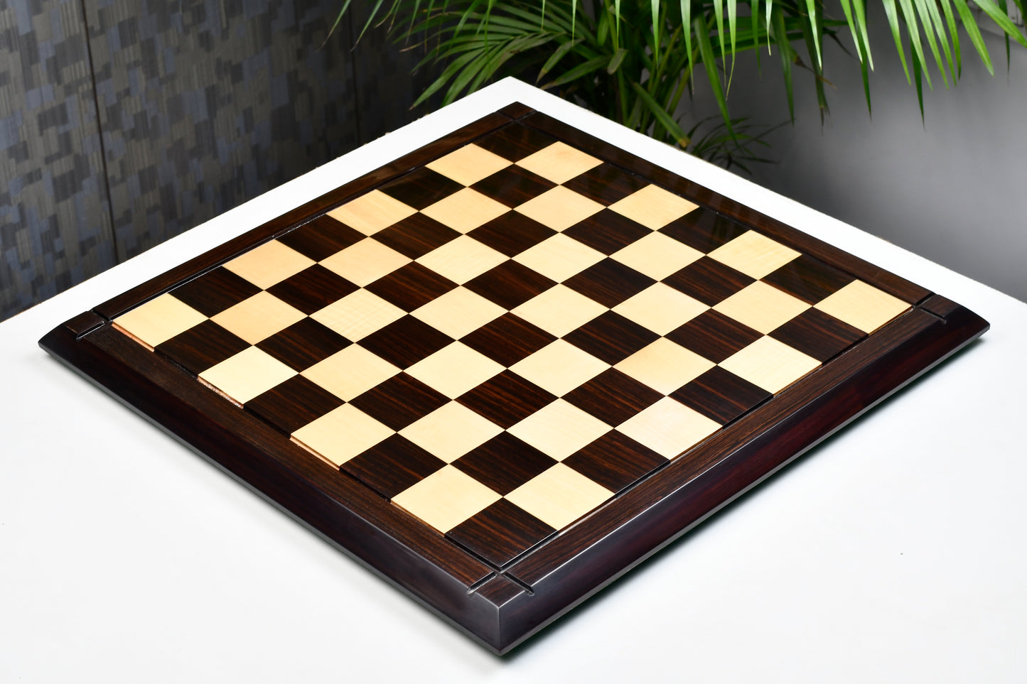 Deluxe Indian Rosewood / Maple Wooden Chess Board 21" - 55 mm