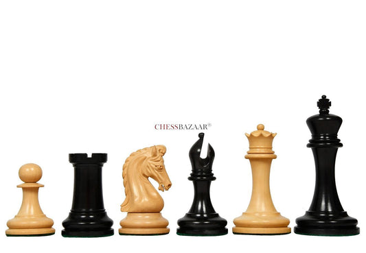 The Imperial Collector Series (Sinquefield Cup 2014) Chess Pieces V2.0 in Ebony Wood & Box Wood - 3.75" King