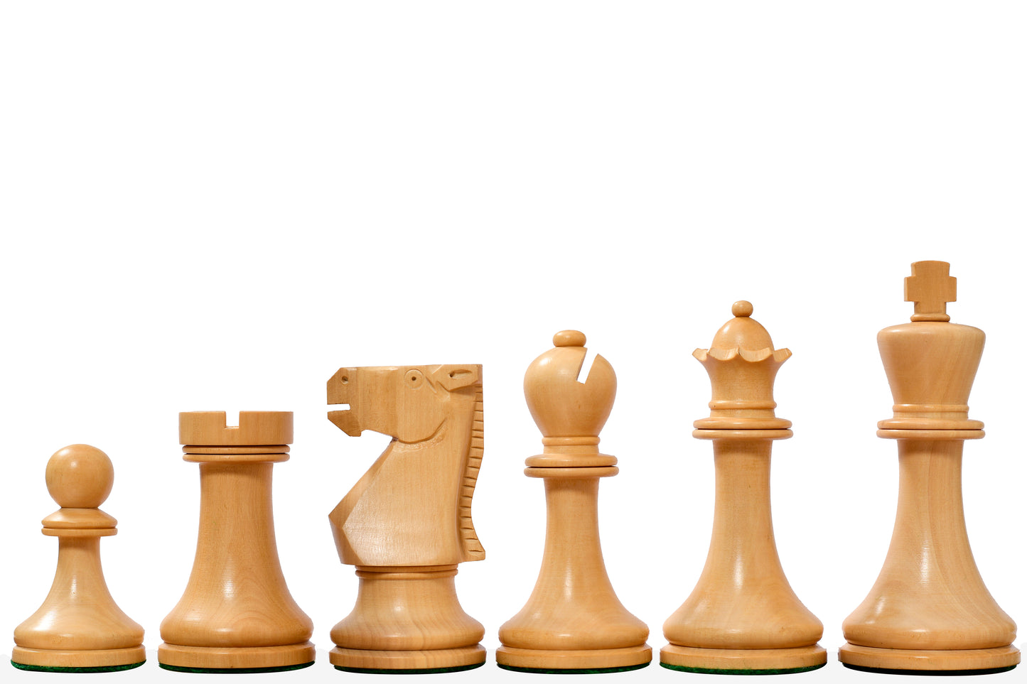 The Old Vintage English Staunton Series Chess Pieces in Sheesham & Boxwood - 3.8" King