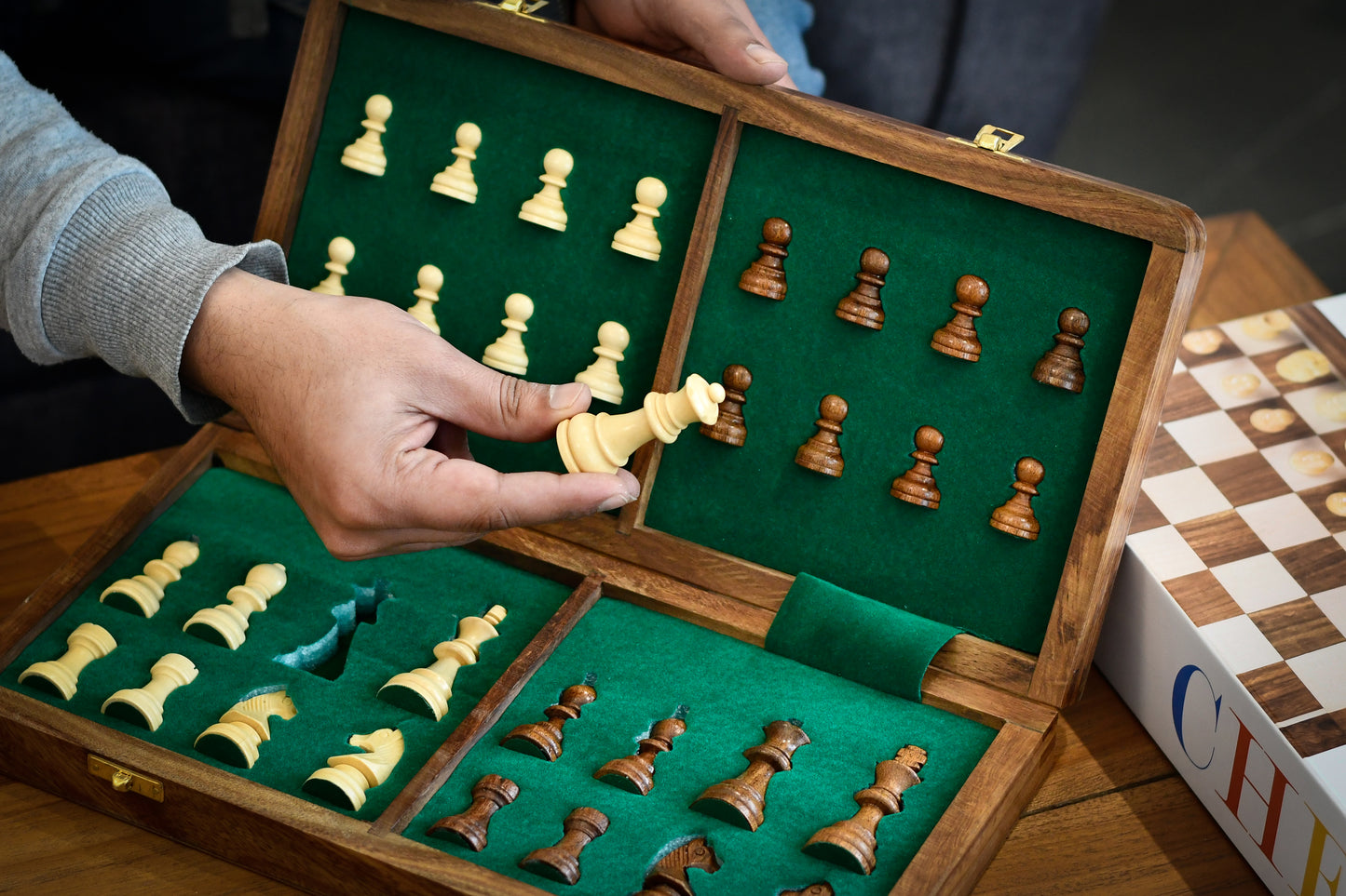 Buy 14" Magnetic Chess Set & Get a FREE 10" Magnetic Chess Set