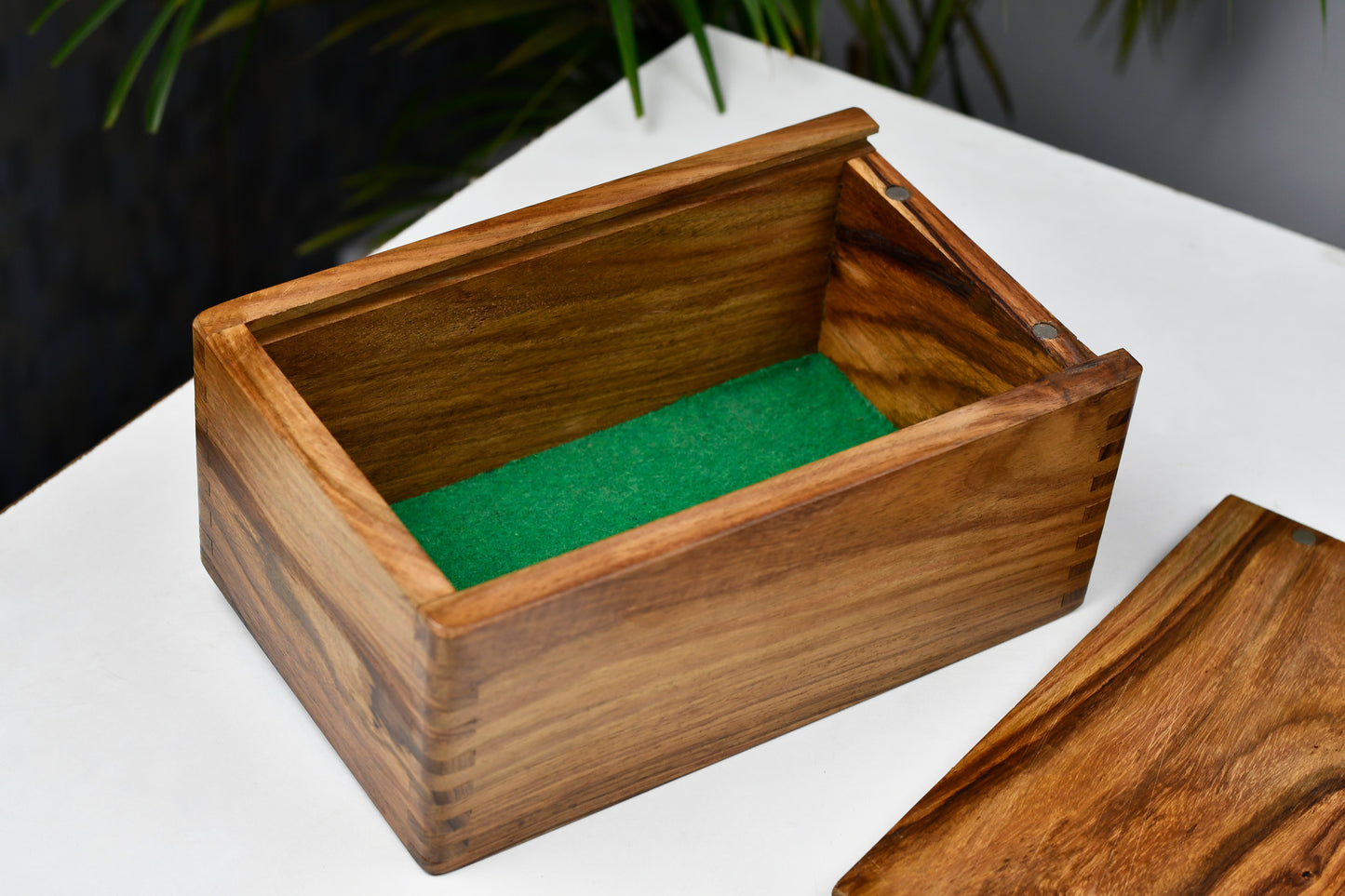 Tournament Chess Storage Box in Sheesham Wood for up to 3.8" Chess Set w/o Center Partition