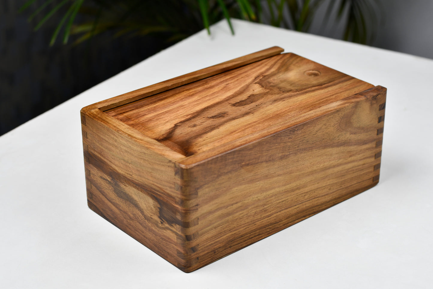 Tournament Chess Storage Box in Sheesham Wood for up to 3.8" Chess Set w/o Center Partition